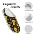 thumbnail image 5 of Disketp Ducks Women's Men's Slippers Plush Slip-On House Slipper for Winter Indoor Soft Cushion Non-slip Fluffy Slides Slippers-46/47, 5 of 7