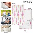 thumbnail image 6 of Yayeee 100% Cotton Hand Towels for Bathroom 16" x 28" Soft Absorbent Kitchen Towel, Pink Cartoon Ice Cream, 6 of 7