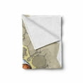 thumbnail image 2 of Animal Soft Flannel Fleece Blanket, Painting Style a Farmville Bighorn Sheep Animal Basketball Player Ilustration Art, Cozy Plush for Indoor and Outdoor Use, 50" x 60", Tan and Grey, by Ambesonne, 2 of 6