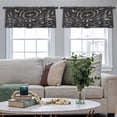 thumbnail image 4 of LALILO Kitchen Curtain Valance Floral Leaves Flowers Branches Rod Pocket Window Curtain 52"x 18" Set of 2, 4 of 5