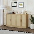 thumbnail image 4 of MAYEERTY Entryway Storage Cabinet Set of 2 Wood Accent Cabinet for Living Room,Brown, 4 of 8