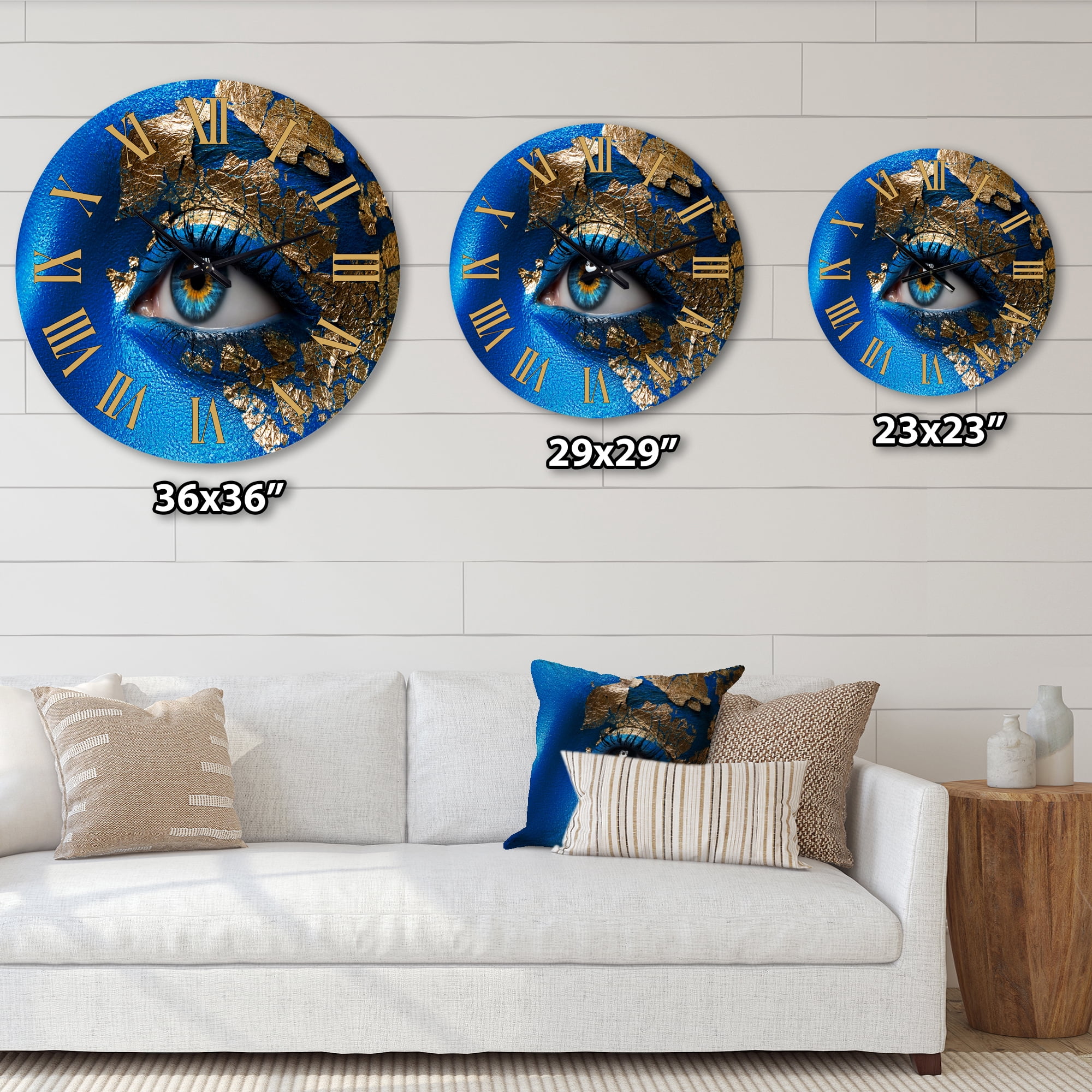 Designart 1 in Modern,Contemporary Wall Clock