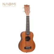 NAOMI 21 Inch Ukulele Sapele Topboard Rosewood Fretboard and Nylon Strings Musical Instrument Toy Guitar Ukeleles for Beginners Kids Toddlers