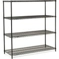 thumbnail image 2 of Nexel Wire Shelving, Black Epoxy, 60"W X 24"D X 63"H, 2 of 4