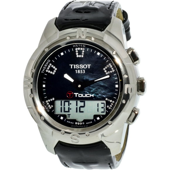 Tissot Women's T047.220.46.126.00 Silver Calf Skin Quartz Dress Watch