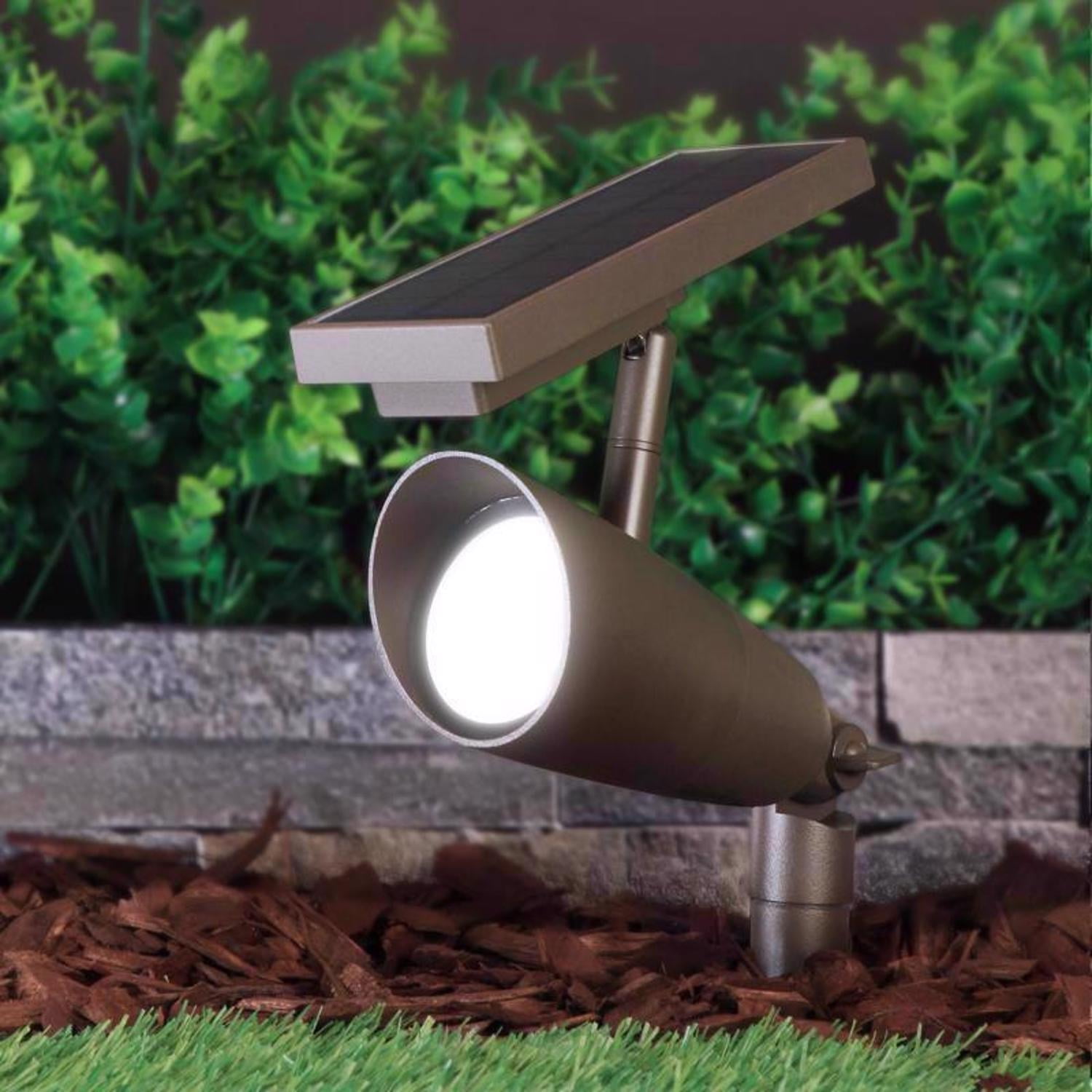 Feit OneSync Landscape Bronze Solar LED Spotlight Starter Kit, 2 Spotlights plus Remote