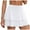White, variant on Hienoo Women's Tennis Skirt High Waist Workout Skorts Running Athletic Shorts, Sizes S-XXL