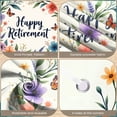 thumbnail image 3 of Colorful Florals Happy Retirement Banner Butterfly Accents Retirement Backdrop Gold Glitter Details Elegant Calligraphy Celebration Banner for Retirement Party Office Celebration Home Gathering, 3 of 8