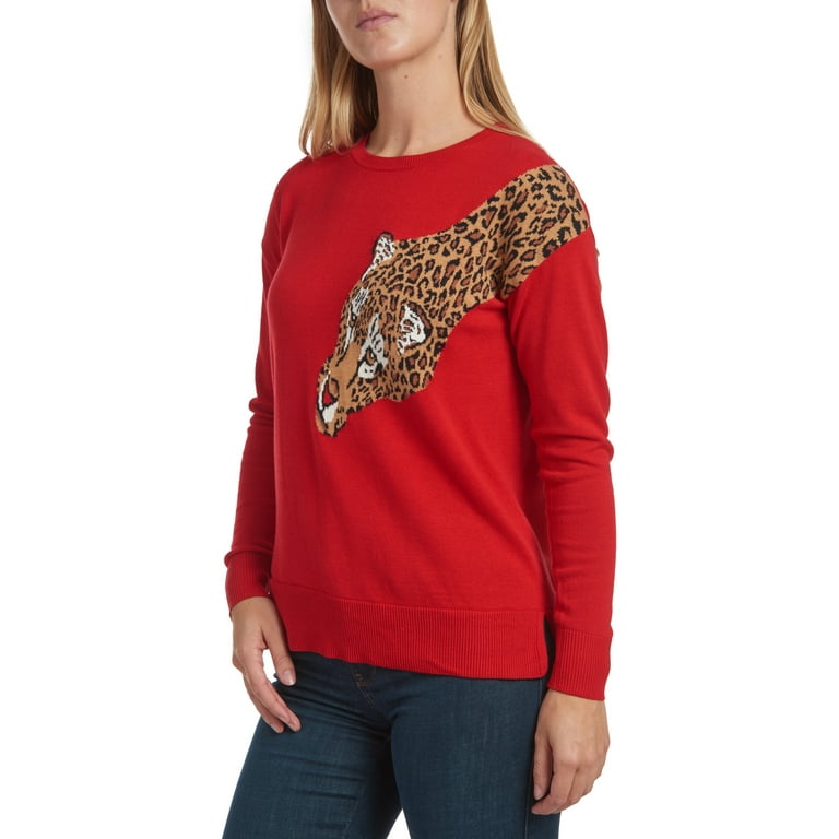 Walmart cheetah sweater sale