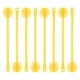 thumbnail image 2 of Set of 8 Yellow Honey Dipper Sticks Clean for Stirring Honey Syrups and Viscous Liquids, 2 of 5