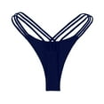 thumbnail image 4 of Sngxgn Women's High Waisted Bikini Swim Bottoms Full Coverage Swimsuit Bottoms Briefs(Navy,M), 4 of 4