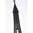 thumbnail image 5 of Living District Cohen 6-Light Mid-Century Metal Pendant in Black, 5 of 6
