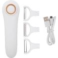 thumbnail image 1 of HUGFEGWE Electric Peeler Handheld USB Rechargeable Fruit Vegetables Peeler with 3 Cutter Heads for Home CJB91-121442, 1 of 9