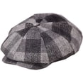 thumbnail image 4 of CoCopeaunts Newsboy Cap Men Women Vintage Tweed Octagonal Cap Woolen Male Plaid Patchwork British Style Flat Cap Beret Hat, 4 of 8
