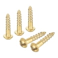 thumbnail image 1 of Wood Screws M1.6 x 9mm Slotted Round Head Copper Self-Tapping Screw 200 Pcs, 1 of 7