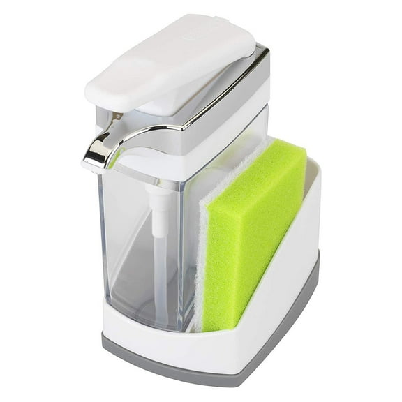 Casabella Hand Pump Sink Sider Solo with Sponge Holder and Chrome Plating