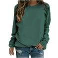 thumbnail image 1 of Sweat-shirts Décontractés à Col Rond à Manches Longues Coupe Ample Pull-Overs Doux Automne Vêtements de Mode, 1 of 7