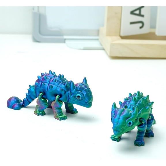 2pcs 3D Printed Dragon Models,Flexible Joint Animal Long Figurines, 3D Printed Toys Stuff,Stress Relief, Fidget restlessness, ADHD Toys, Surprise Fantasy Gifts