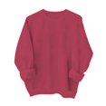thumbnail image 7 of Dyfzdhu Long Sleeve T-shirt For Women Fashionable Casual Solid Color Pullover Sweatshirt Long Sleeved Sweatshirt Casual Top, 7 of 7