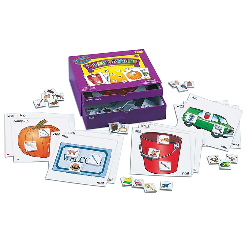 WORD FAMILIES PHONICS LEARNING CENTER KIT