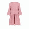 thumbnail image 3 of Ketyyh-chn99 Robes Femmes Mini Robe de Soirée Robe Décontractée T-shirt Robes Manches Longues Boho Plage Robe Rouge,TG, 3 of 4