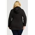 thumbnail image 3 of Avenue Women's Plus Size Hooded Fleece Jacket, 3 of 5