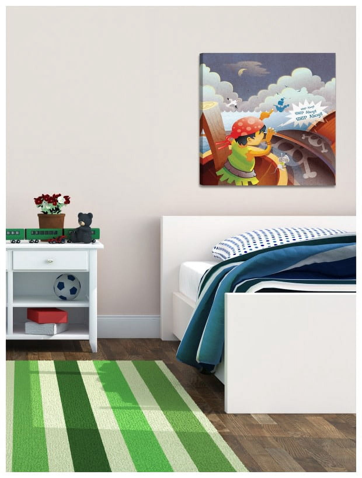 Marmont Hill "Ship Ahoy!" by Curtis Painting Print on Canvas