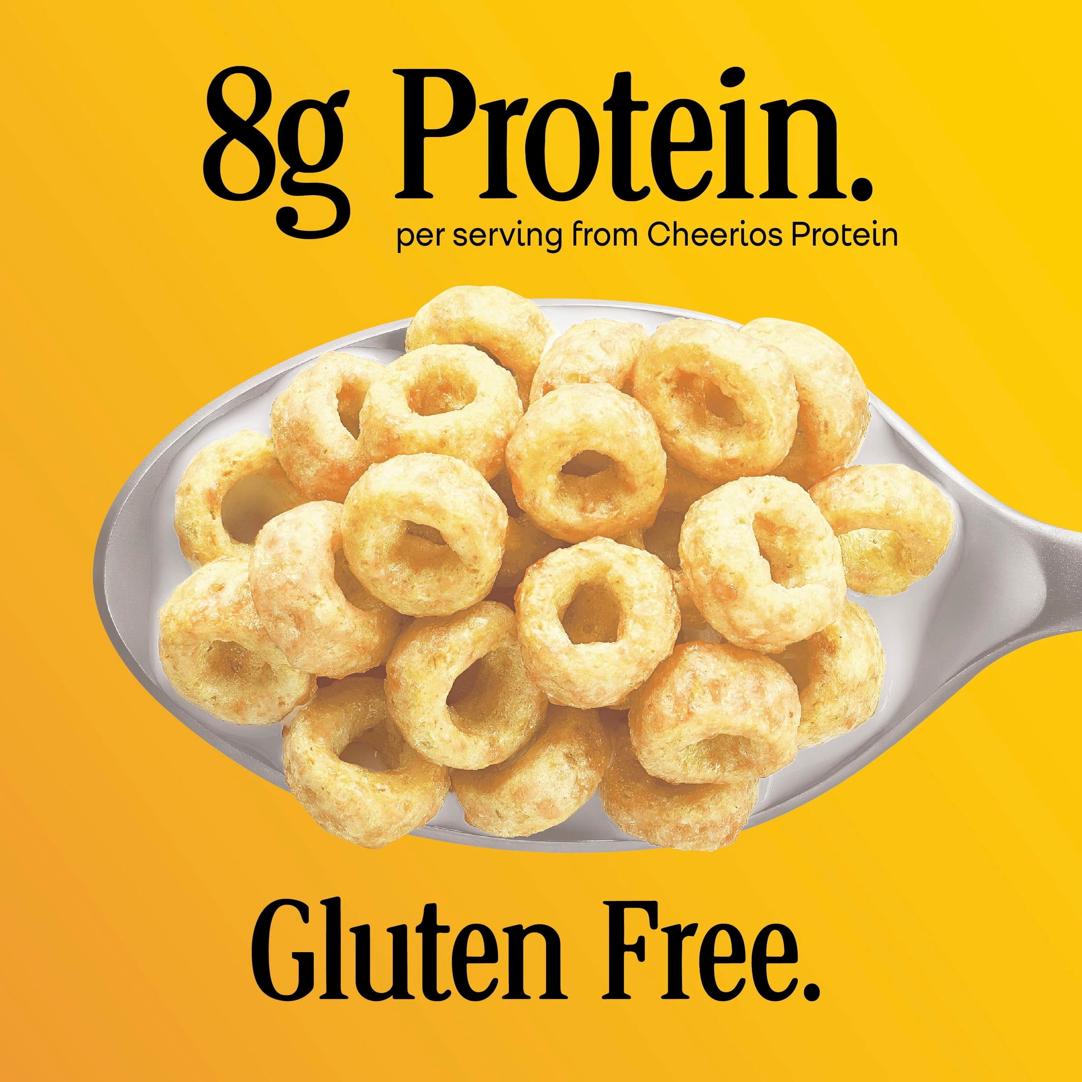 (10 pack) Strawberry Cheerios Protein, Breakfast Cereal Cup, Gluten Free Single Serve Cereal, 1.4 oz