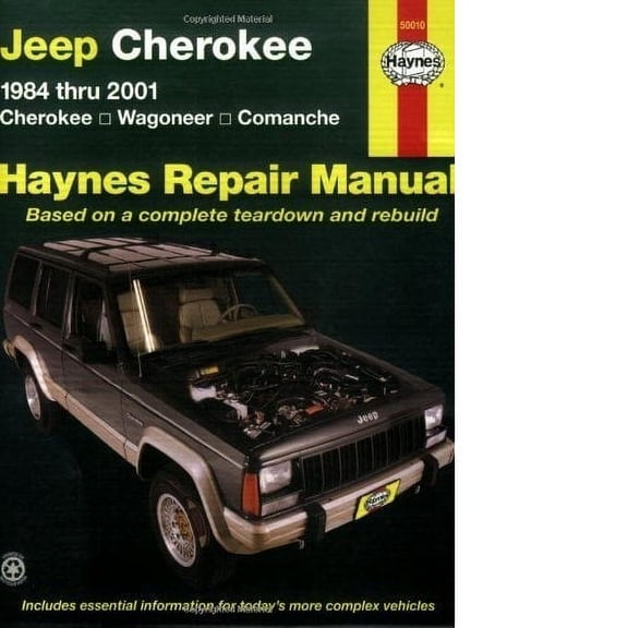 Haynes 84-01 XJ Manual 50010