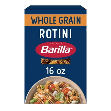 Barilla Whole Grain Rotini Pasta, 100% Whole Wheat, 16 oz. Box