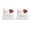 Red, variant on Let-It-Snow Red Embroidered Mitten Graphic 20"x20" Decorative Throw Pillow (Set of 2)