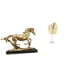 thumbnail image 1 of Figura de caballo en miniatura, escultura de resina, adorno de hoja de metal, estatua de hierro. Ideal para bodas, cumpleaños, fiestas y decoración de, 1 of 8