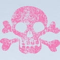 thumbnail image 2 of CafePress - Worn Pink Skull And Crossbones Long Sleeve Infant - Long Sleeve Infant T-Shirt, 2 of 2