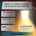 thumbnail image 6 of GT-Lite 4500 Lumen LED Light Bulb, 40-watts, E26 Medium Base, IP65 Wet Rated, Enclosed Fixture Rated, 5000K Daylight, Lumen Tough Pro Series, 6 of 14