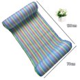 thumbnail image 3 of ZAXARRA Lit Flottant Tapis Flottant Rayé Arc-en-Ciel Chaise Longue Gonflable, 3 of 9