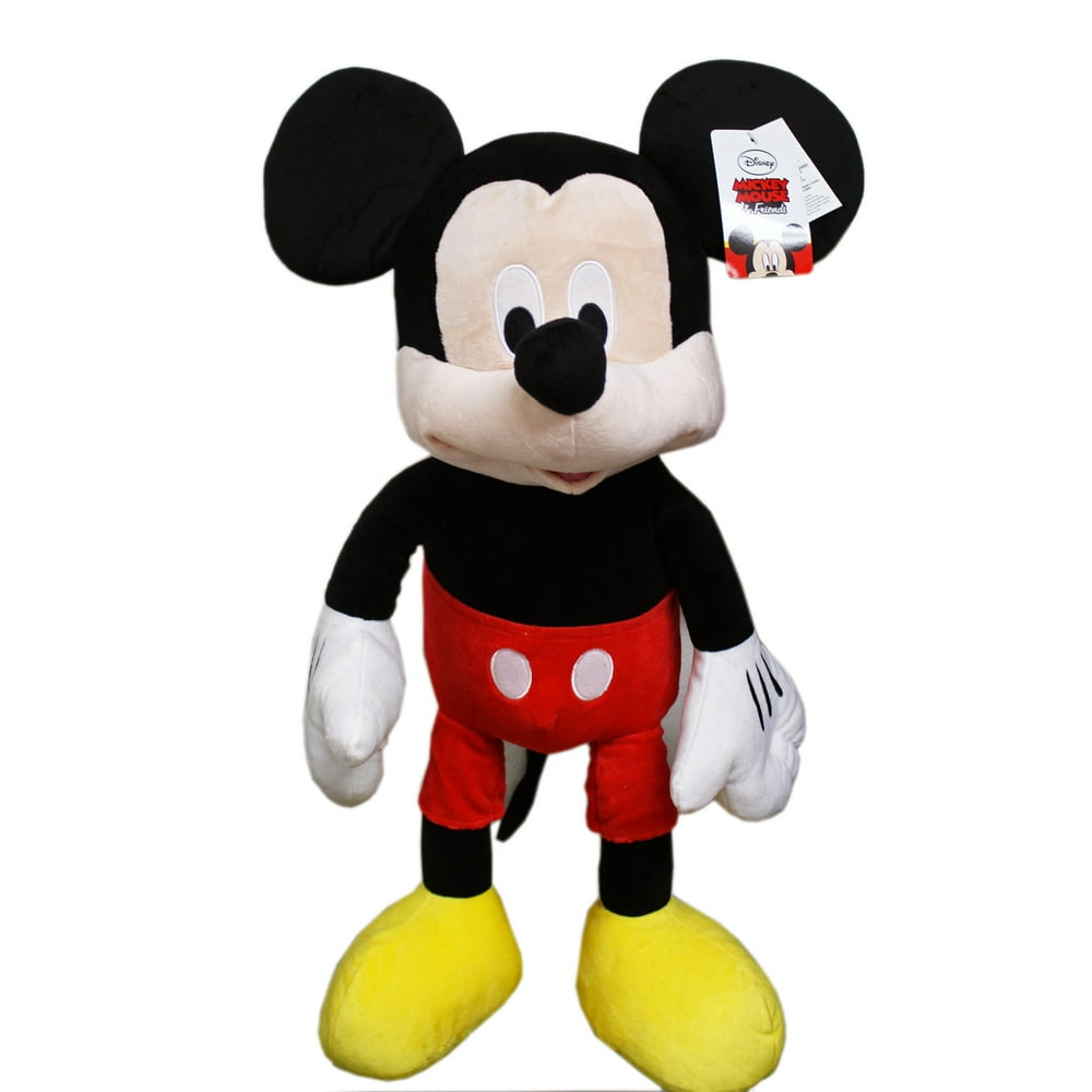 Disney s Mickey Mouse Classic Clothes Jumbo Plush Toy W Secret Pouch 