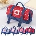 thumbnail image 5 of C Cute Apple Denim Pencil Case Large Capacity Handheld Durable Stationery Bag For School Students, 5 of 5
