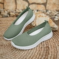 thumbnail image 4 of Women's Slip-On Walking Sneakers - Breathable Mesh Flat Comfort Shoes for Travel & Daily Wear, 4 of 13