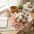 thumbnail image 5 of Realistic Faux Silk Pompon Mum Bouquet for Table Centerpiece, Artificial Floral Handheld Arrangement, Decorative Silk Blossoms for Decor, 5 of 7