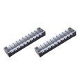 thumbnail image 1 of Screw Terminal Block, Dual Row Terminal Strip 600V 25A High Current PC Housing  for 0.5-2.5mm² Cable 8 Position 2508,10 Position 2510,12 Position 2512, 1 of 7