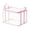 9.84x9.84x12.60inch-1pc-Pink, variant on Zhuke Clear Storage Bins with Lids Heavy Duty Reinforced for Supplies, Moving Bags for Clothes Packing, Storage Tote with Handles for Dorms, Storage