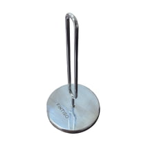 FINTISO Silver Stainless Steel Freestanding Tissue Extender Toilet Paper Holders