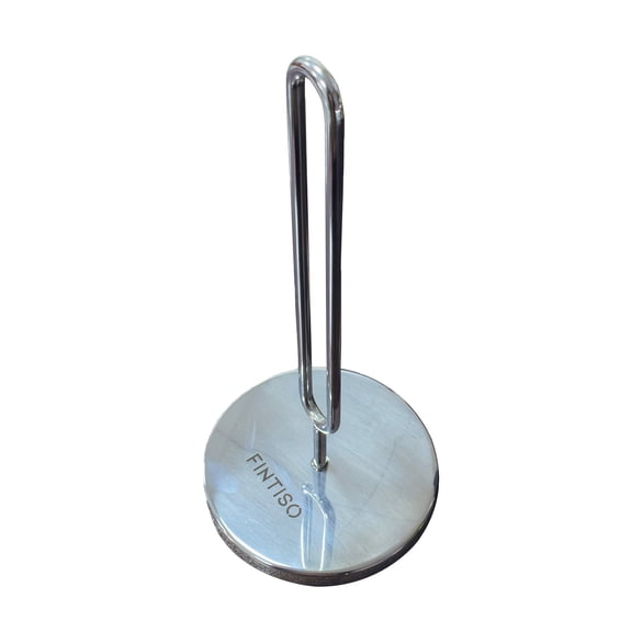 FINTISO Silver Stainless Steel Freestanding Tissue Extender Toilet Paper Holders