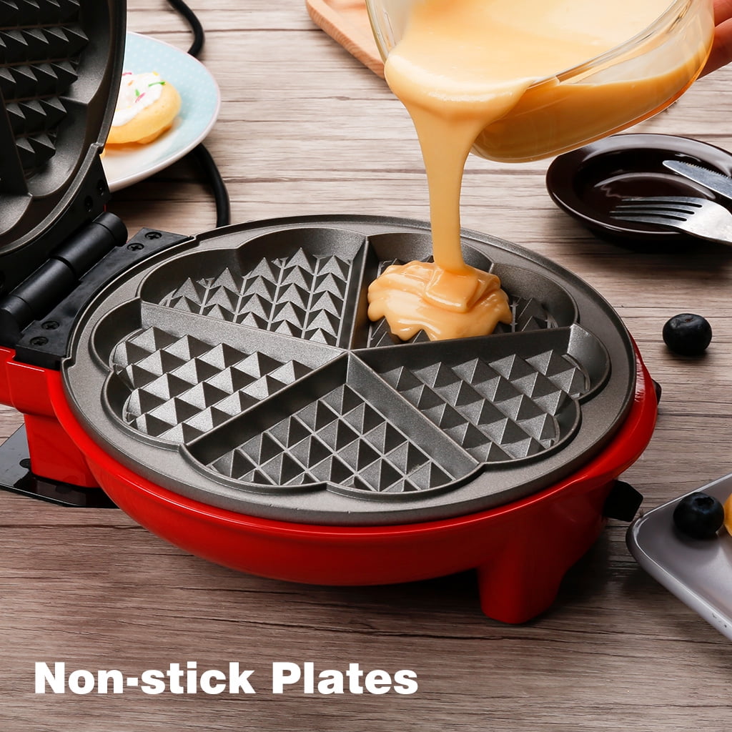 VonShef Waffle Maker Iron Doughnut Brownie Machine Snack Donut 3 in 1