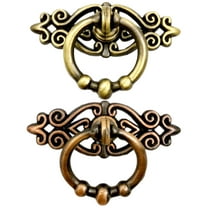 Pulls Cabinets Knobs Vintage Knob Handle Alloy Zincring Drawers Cabinet Antiquedrawer Handlescupboard Kitchen Dresser