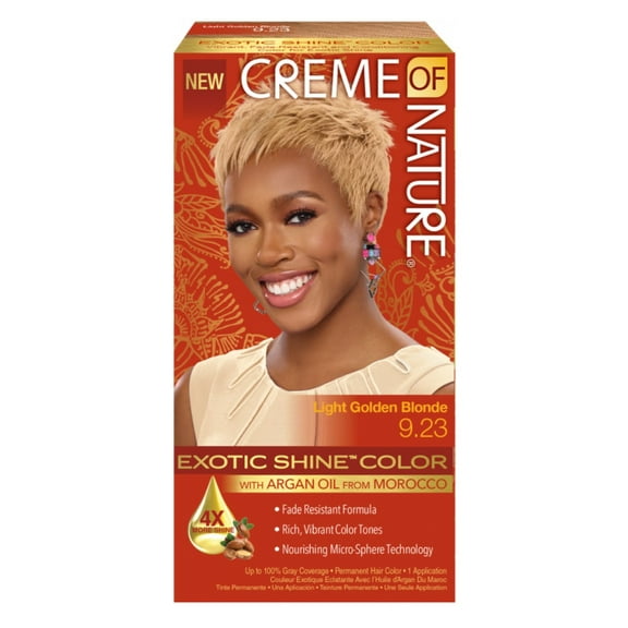 Creme Of Nature Color #9.23 Light Golden Blnd Exotic Shine (Pack of 3)