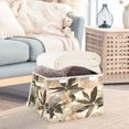 thumbnail image 5 of 40L Lidded Home Storage Bins Foldable Storage Box with Handle for Home Bedroom Closet, Afterimage Of Brown Flowers Printed, 5 of 7