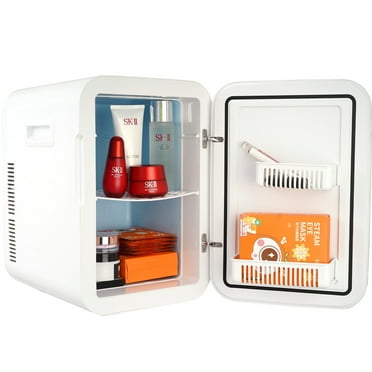 KFFKFF Mini Refrigerator 20L 22 Cans Skin Care Product Refrigerator AC/DC Mini Cosmetic Makeup Refrigerator