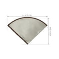 thumbnail image 3 of Stainless Steel Coffee Filter Reusable Coffee Cone Dripper Pour Over Coffee Filter Coffee Making Filter, 3 of 8