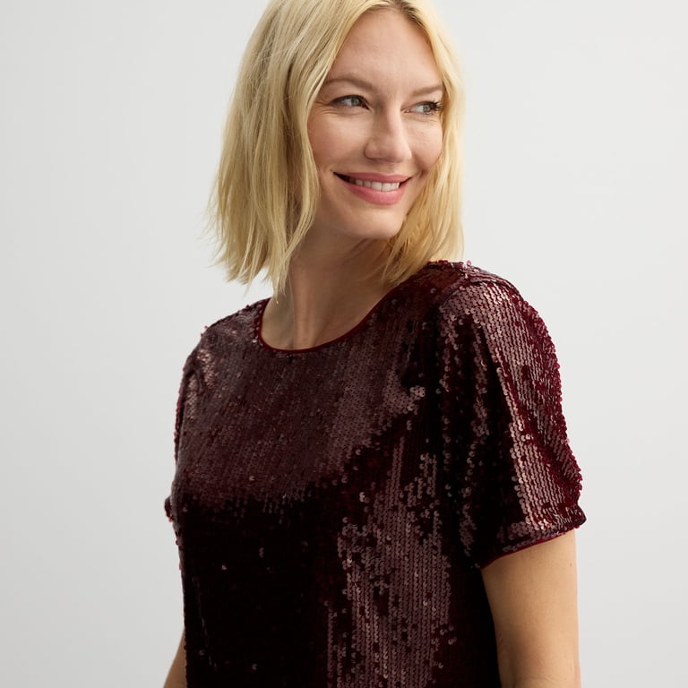 nine west sequin dress Plus Size Nine West Sequin Party Dress